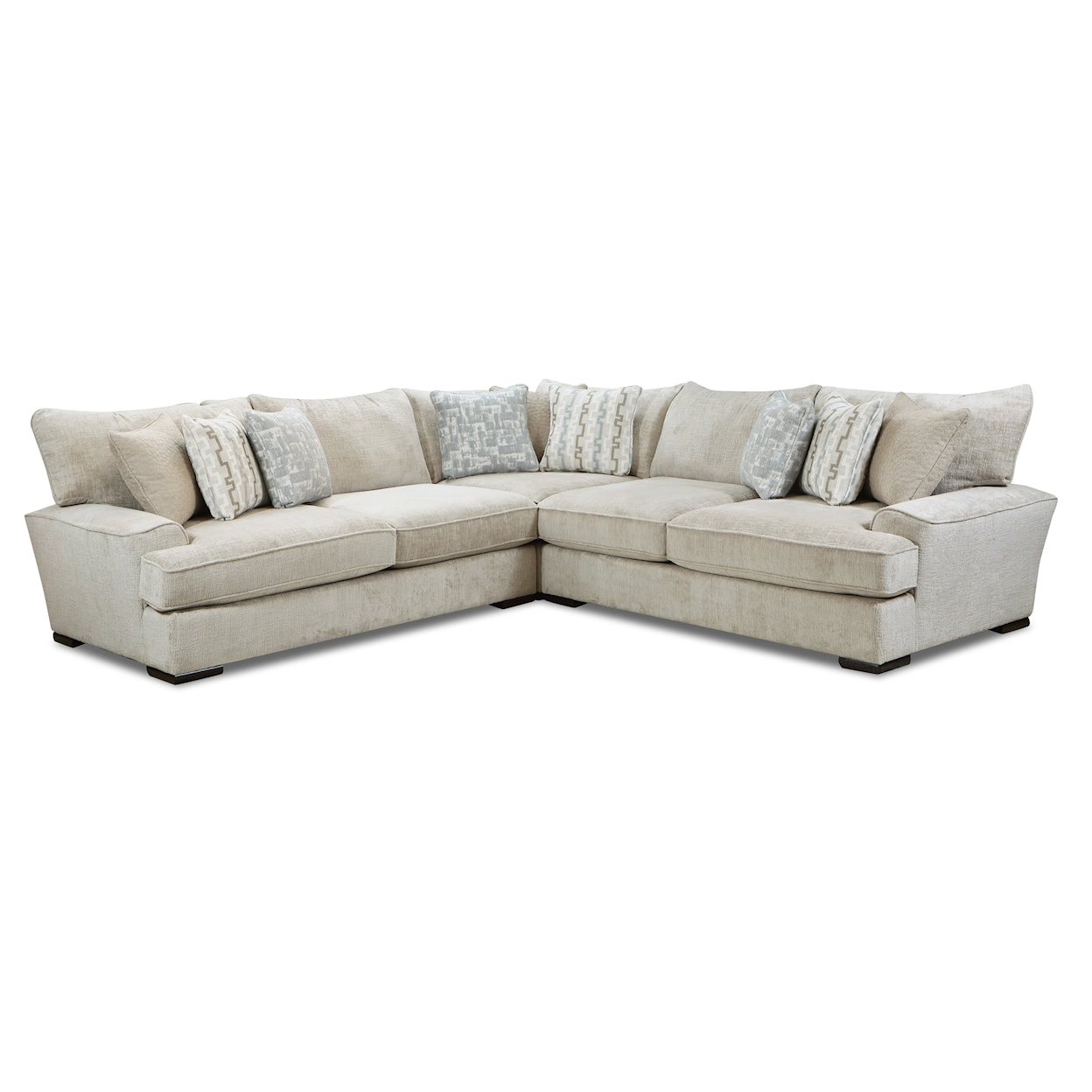 Fusion Furniture 2000 DOC FOSSIL 3-Piece Sectional