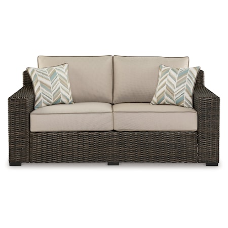 Outdoor Loveseat With Cushion