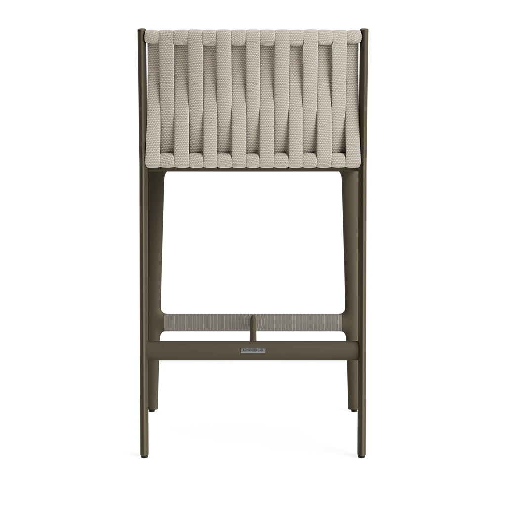 Brown Jordan H Low-Back Rope Barstool