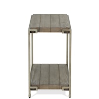 Industrial Contemporary Chairside Table