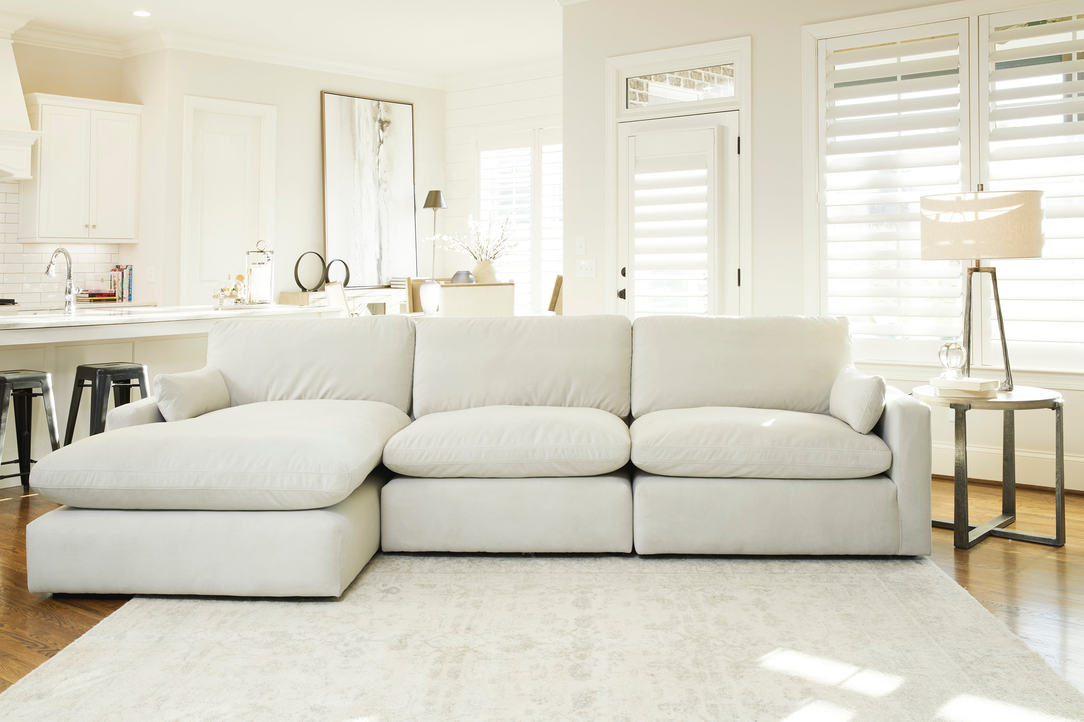 3-Piece Sectional with Chaise