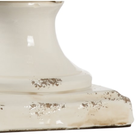 Small Cream Artichoke Lamp