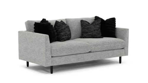 Contemporary Loft Sofa with Feather Pillows
