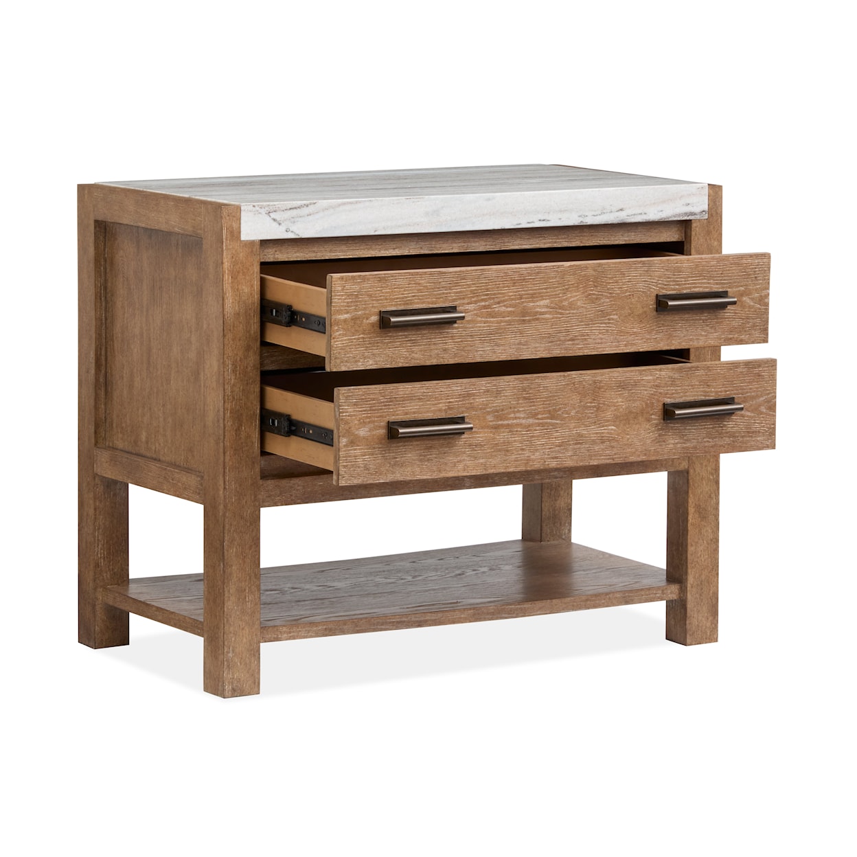 Magnussen Home Plum Creek Bedroom 2-Drawer Open Nightstand