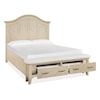 Magnussen Home Harlow Bedroom California King Upholstered Storage Bed