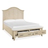 Magnussen Home Harlow Bedroom Queen Upholstered Storage Bed