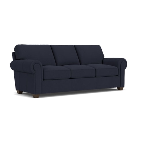 Transitional Sofa with Rolled Arms