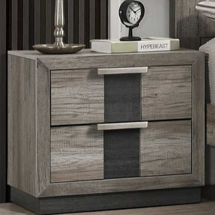 Crown Mark Rangley 2-Drawer Nightstand