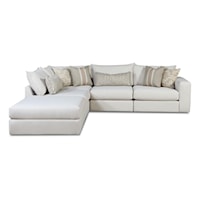 Contemporary Modular Sectional with Chaise