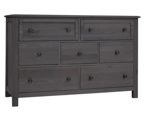 Farmhouse 7-Drawer Dresser with English Dovetail Construction