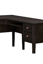 Winners Only Addison Transitional Credenza with Lockable File Drawer And Wire Ports
