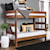 Furniture of America Arlette Rustic Twin/Twin Bunk Bed with 2 Slat Kits