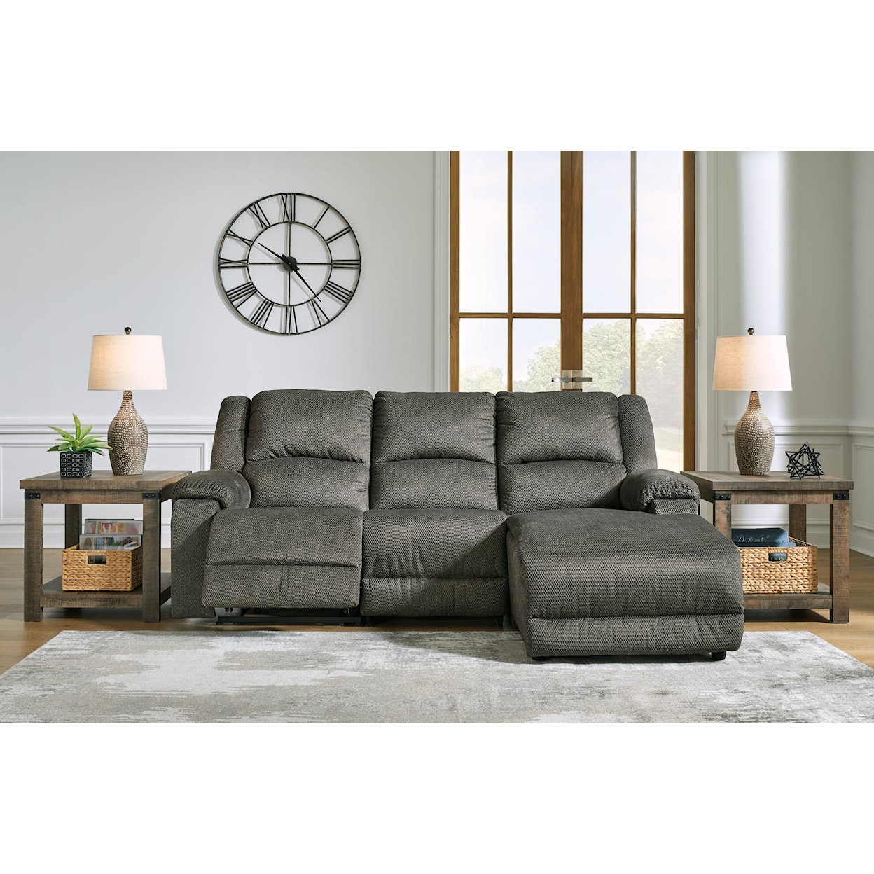 Signature Design by Ashley Furniture Benlocke Reclining Sectional