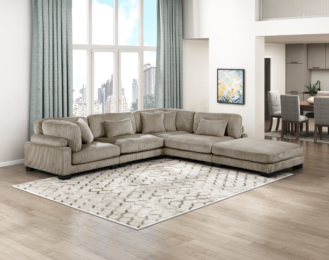 Homelegance Traverse 5-Piece Sectional Sofa