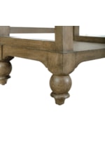 Liberty Furniture Americana Farmhouse Transitional 5-Shelf Leaning Pier Bookcase