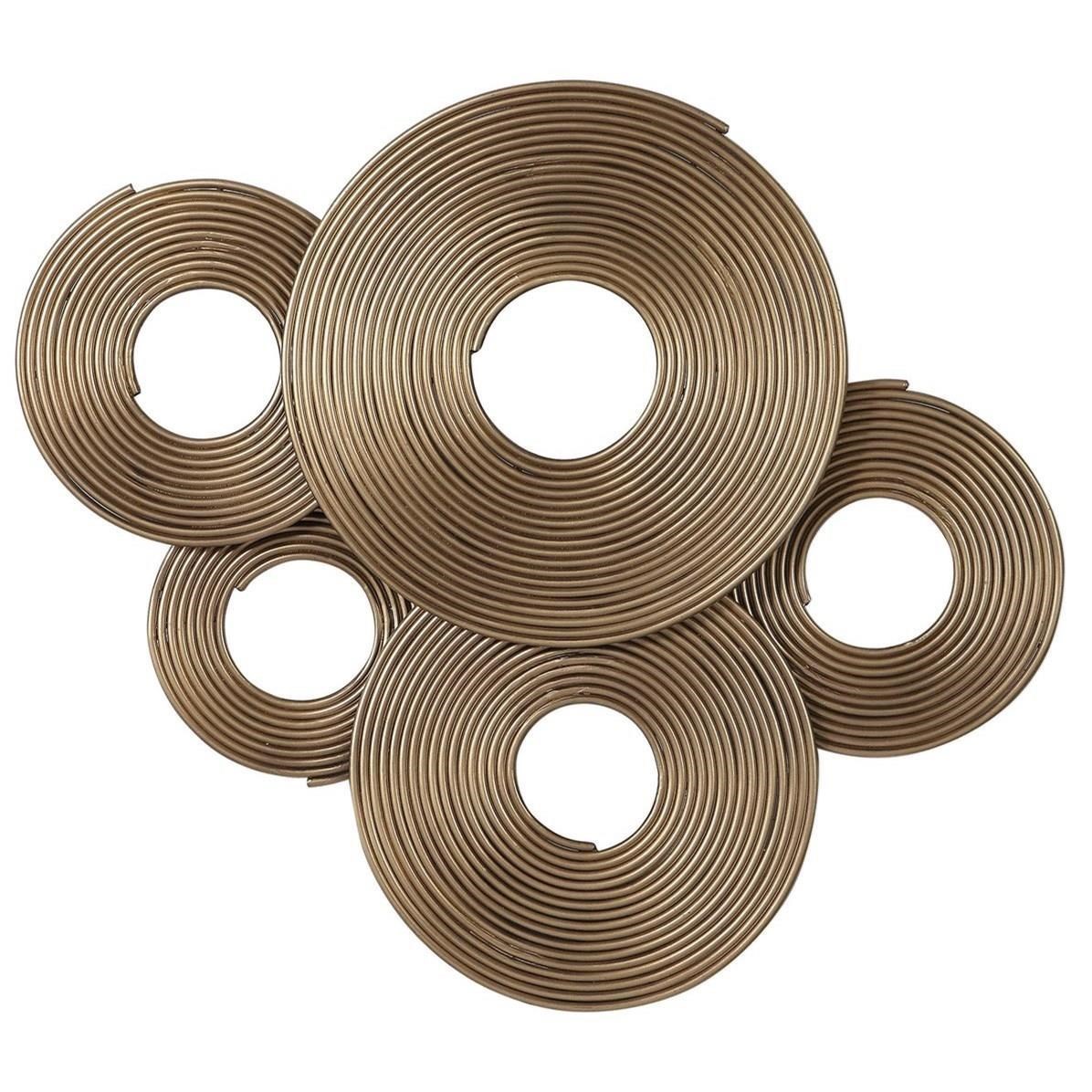 Ahmet Gold Rings Wall Decor