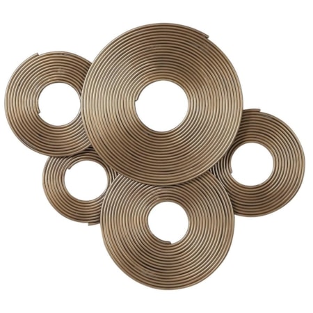 Ahmet Gold Rings Wall Decor