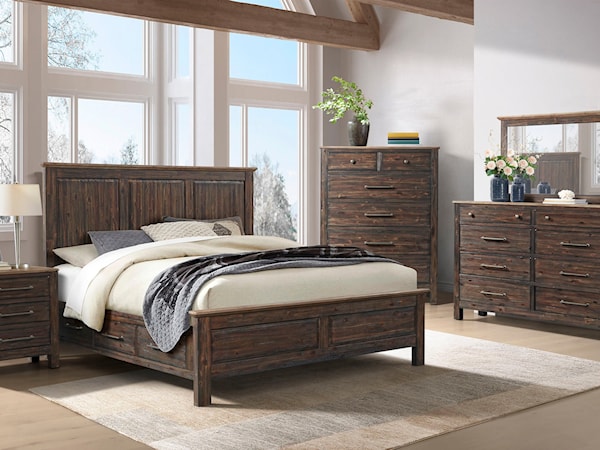 Five-Piece King Storage Bedroom Set