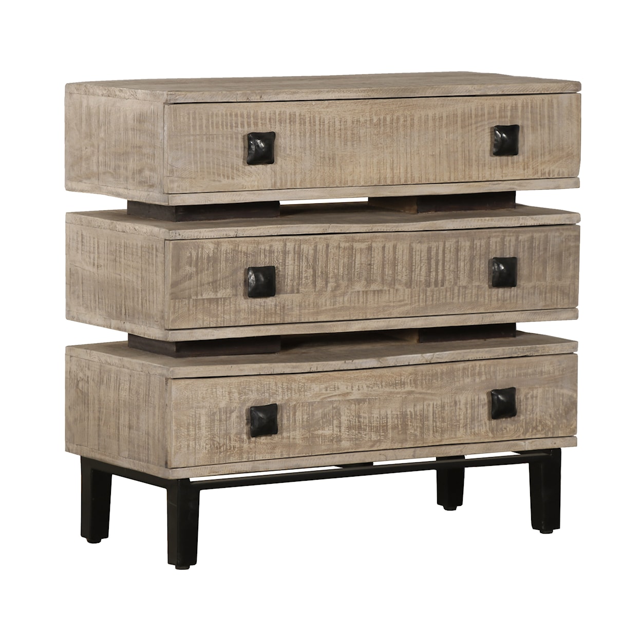 Accentrics Home Accents Stacked Three Drawer Chest