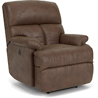 Casual Power Wall Recliner with Chaise Seating