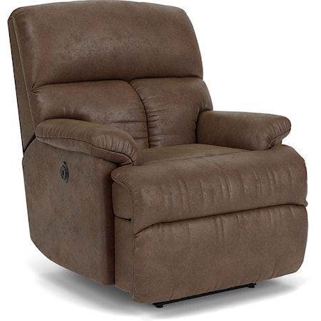 Casual Power Wall Recliner with Chaise Seating