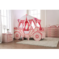 Twin Pumpkin Carriage Bed