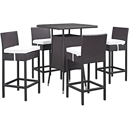 Outdoor 5 Piece Pub Set