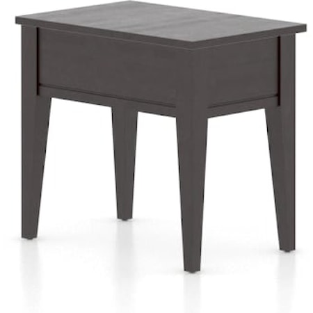 Transitional Harmony Rectangular End Table with Matte Finish