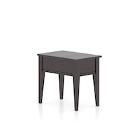 Transitional Harmony Rectangular End Table with Matte Finish