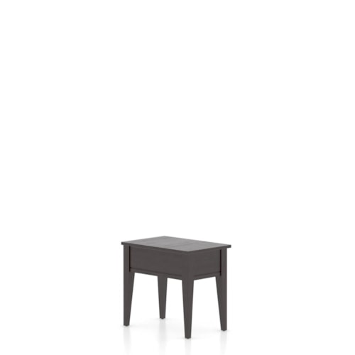 Transitional Harmony Rectangular End Table with Matte Finish