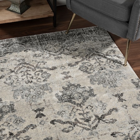 Pewter 3'3"X5'3" Area Rug