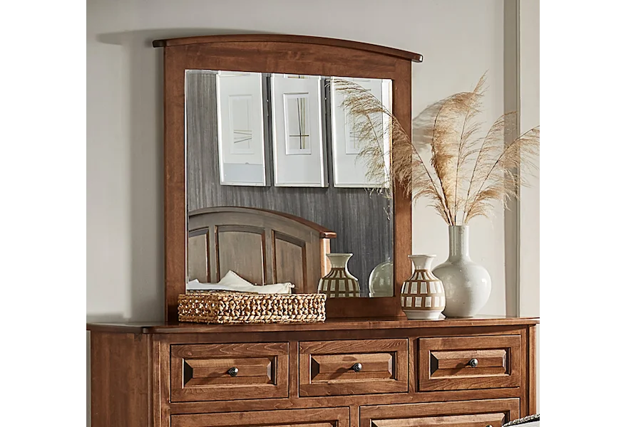 Carson Arched Maple Mirror by Archbold Furniture at Steger's Furniture