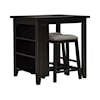 Liberty Furniture Brook Creek 3-Piece Counter Set - Black