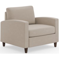 Contemporary Upholstered Accent Chair with Track Arms