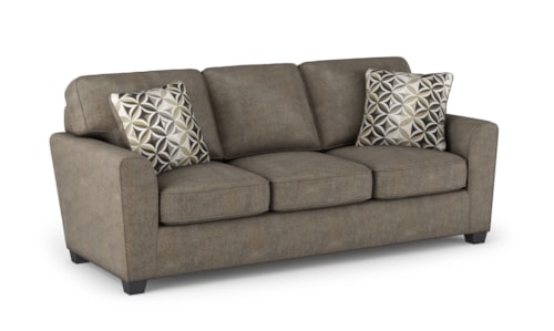 Casual Queen Sleeper Sofa with Gel Mattress