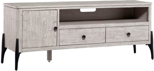 Contemporary 62" TV Console with Wire Management