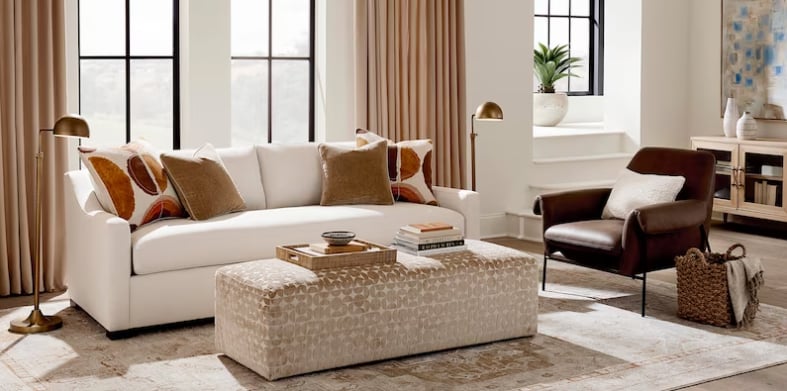 Oliver 92" Slope Arm Sofa