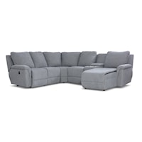 4-Seat Reclining Sectional Sofa