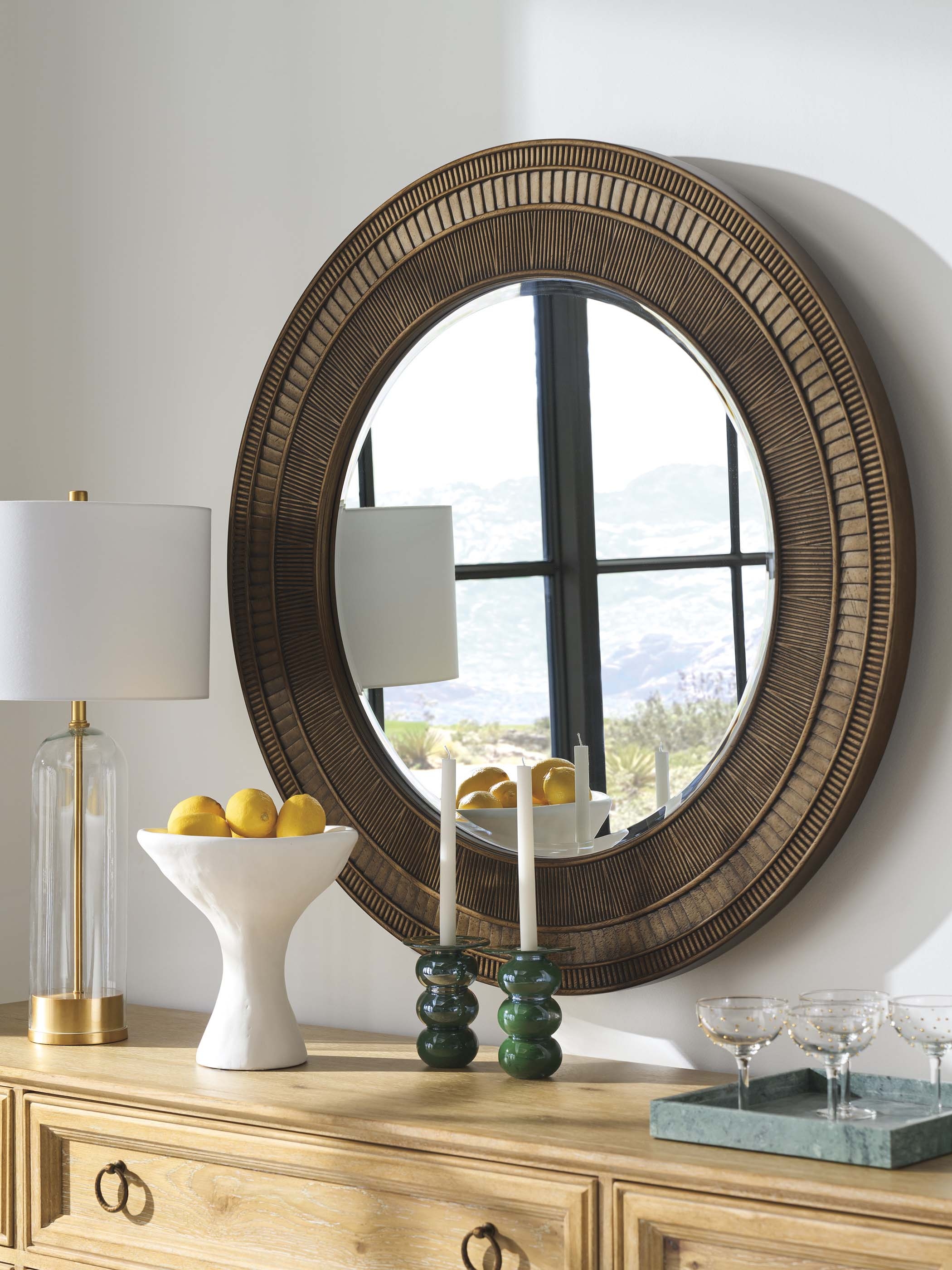 Barclay Butera Montecito Elana Round Mirror