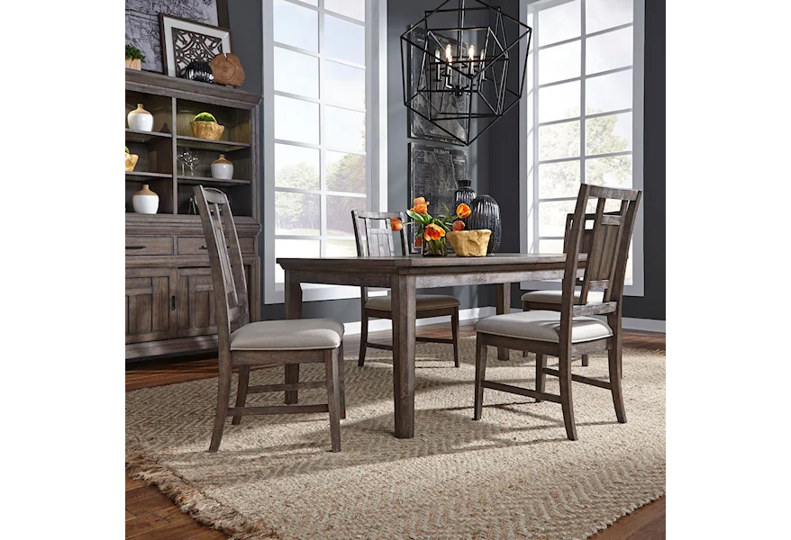 Artisan Prairie  5 Piece Rectangular Table Set by Liberty Furniture at Goods Furniture