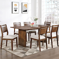 7-Piece Dining Set with Rectangular Table