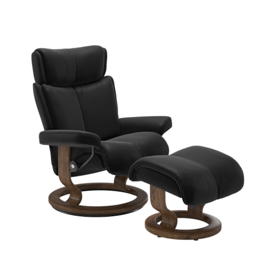 Large Reclining Chair with Classic Base
