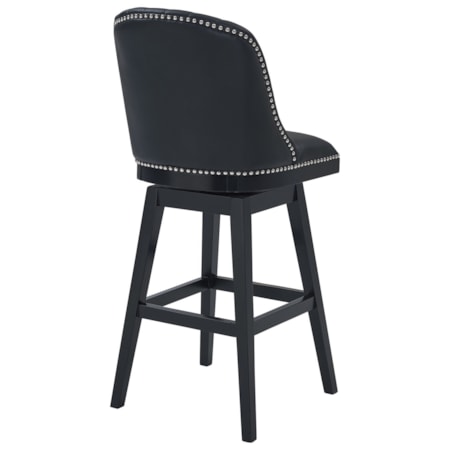 30&quot; Bar Height Wood Swivel Barstool