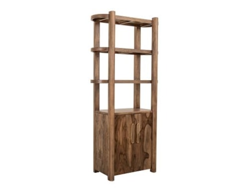 Modern Rustic 2-Door Pier with 3 Shelves