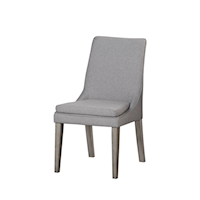 Transitional Sculpted Side Chair