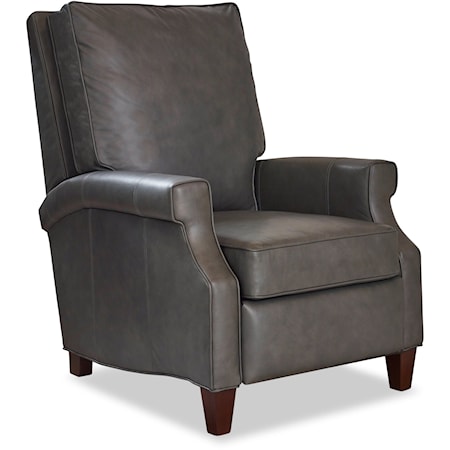 Transitional Power Reclining Chair with Tapered Legs
