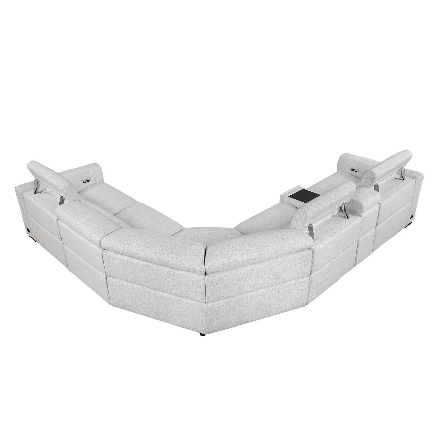 Homelegance McPherson 6-Piece Power Reclining Sectional Sofa