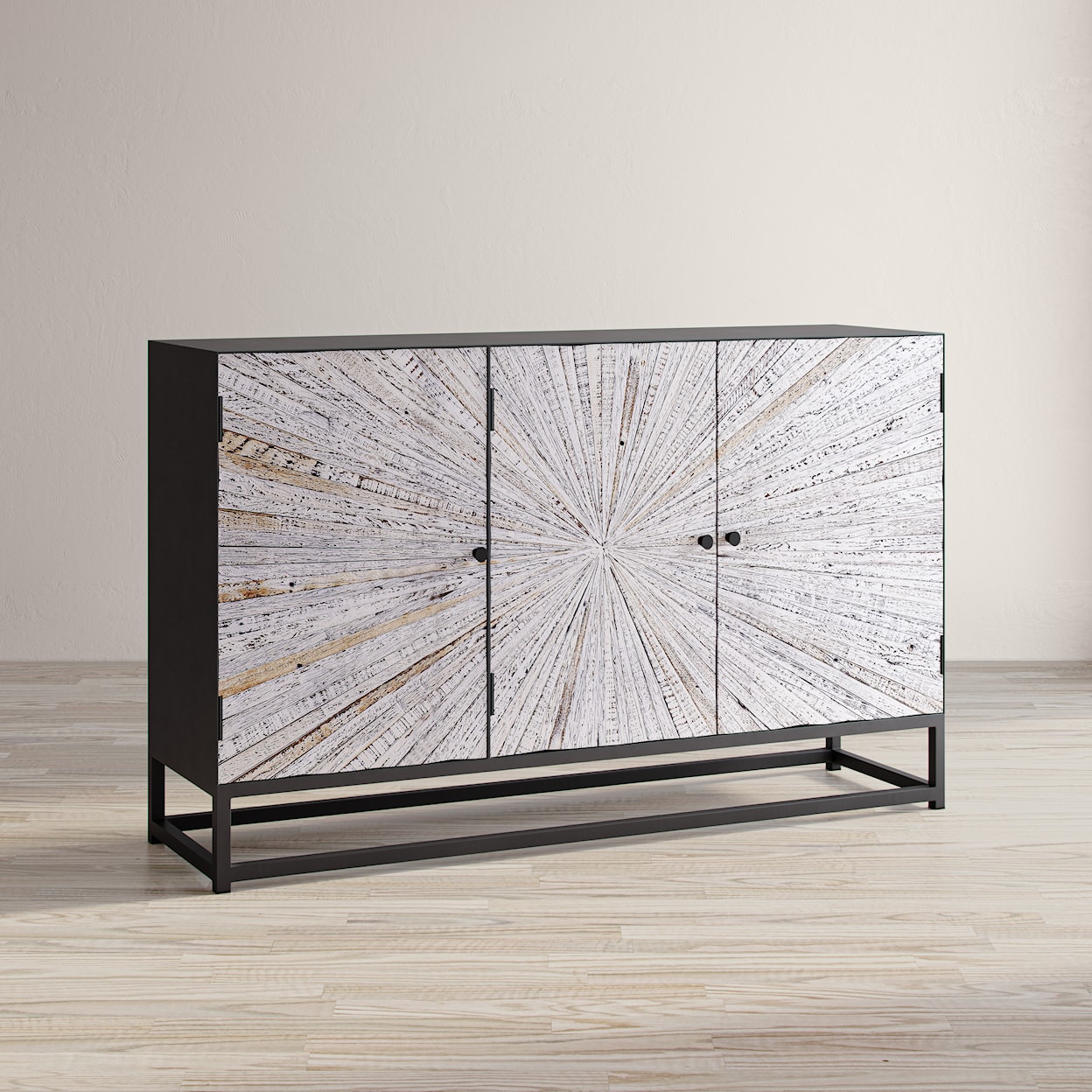 Jofran Astral Plains Reclaimed 3 Door Accent Cabinet