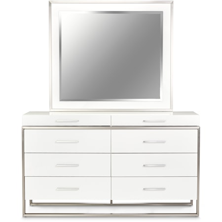 8-Drawer Dresser with Mirror