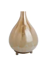 Crestview Collection  Alina 29.25" Glass Table Lamp with Linen Shade